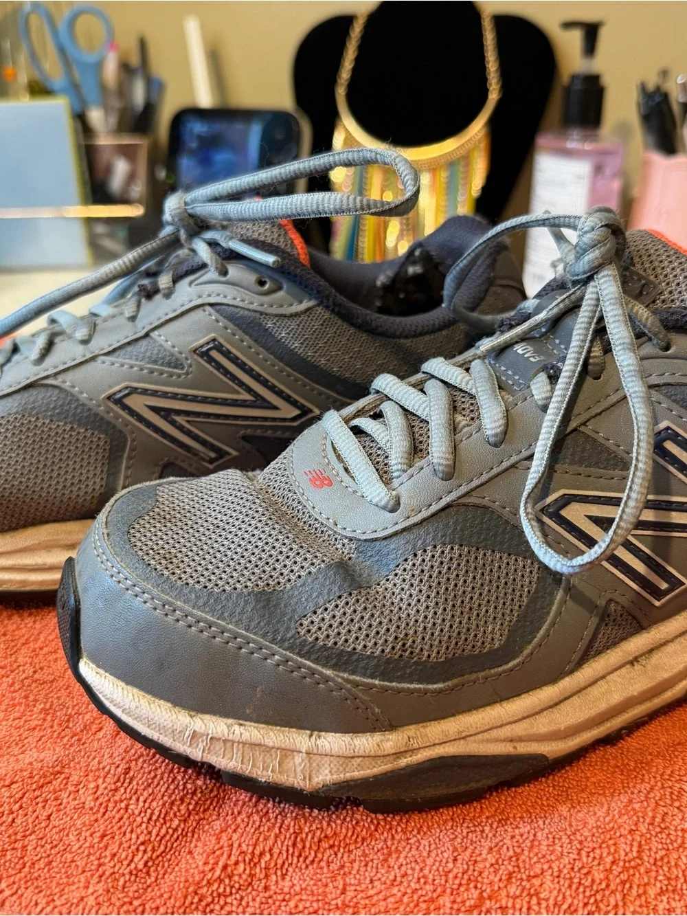 New Balance Gray and Navy woMen's Athletic Shoes